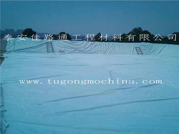 湖南人工湖采用佳路通PE复合土工膜铺设
