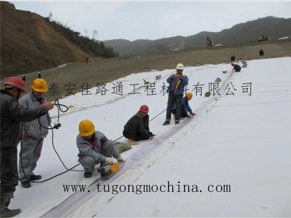 佳路通复合土工膜用于宁波坝体防渗