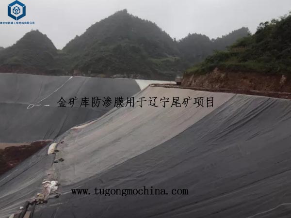 金矿库防渗膜用于辽宁尾矿项目 金矿库防渗膜用于辽宁尾矿项目