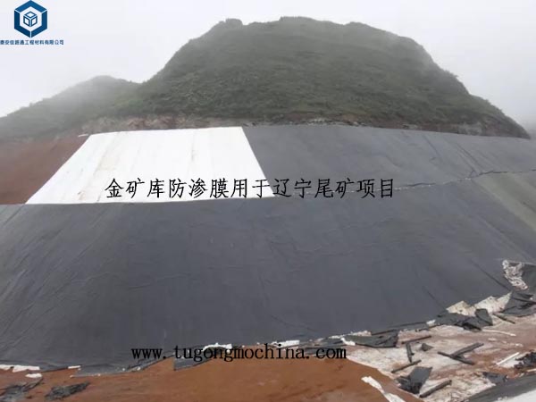 金矿库防渗膜用于辽宁尾矿项目 金矿库防渗膜用于辽宁尾矿项目
