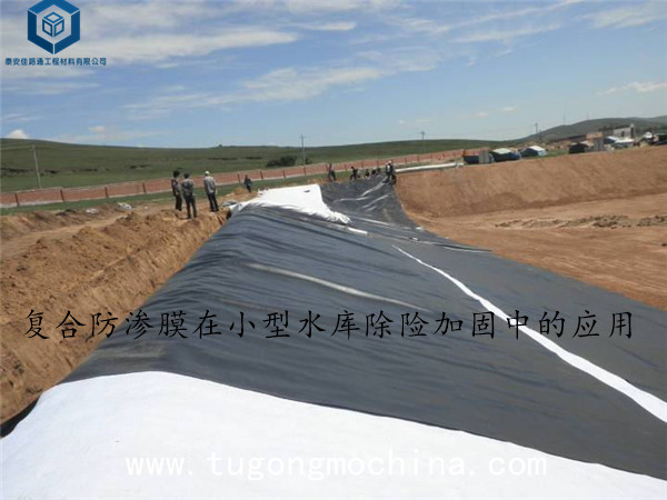 复合防渗膜在小型水库除险加固中的应用 复合土工膜在小型水库除险加固中的应用