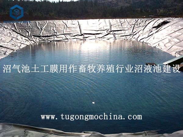 沼气池土工膜用作畜牧养殖行业沼液池建设 土工膜用作畜牧养殖行业沼液池建设