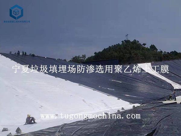 宁夏垃圾填埋场防渗选用聚乙烯土工膜 宁夏垃圾填埋场防渗选用土工膜