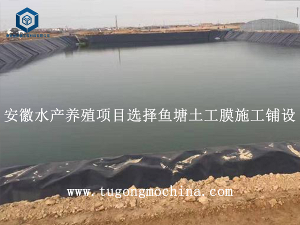 安徽水产养殖项目选择土工膜施工铺设