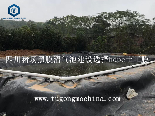 四川猪场黑膜沼气池建设选择hdpe土工膜 四川猪场黑膜沼气池建设选择hdpe土工膜