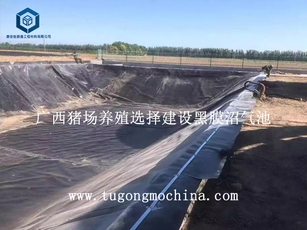 广西猪场养殖选择建设黑膜沼气池 广西猪场养殖选择建设黑膜