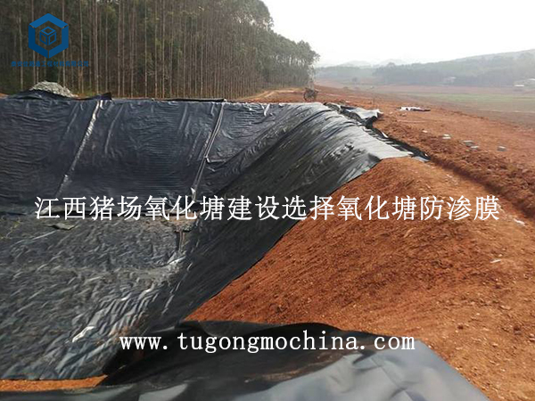 1 江西猪场氧化塘建设选择氧化塘防渗膜